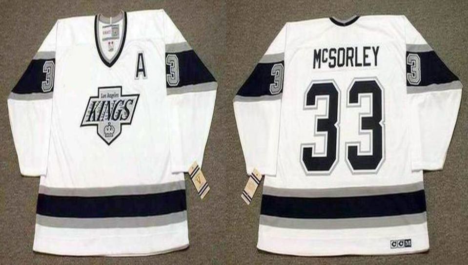 2019 Men Los Angeles Kings #33 Mcsorley White CCM NHL jerseys1